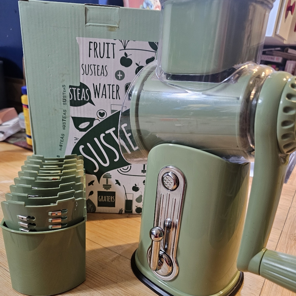 Green Manual Rotary Cheese Grater